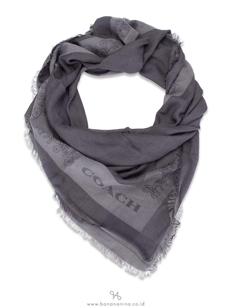 Coach scarf black clearance