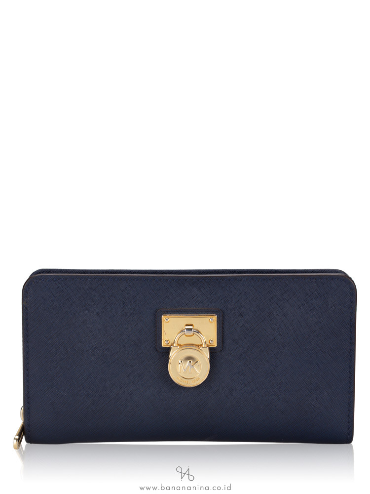 michael kors hamilton wallet navy