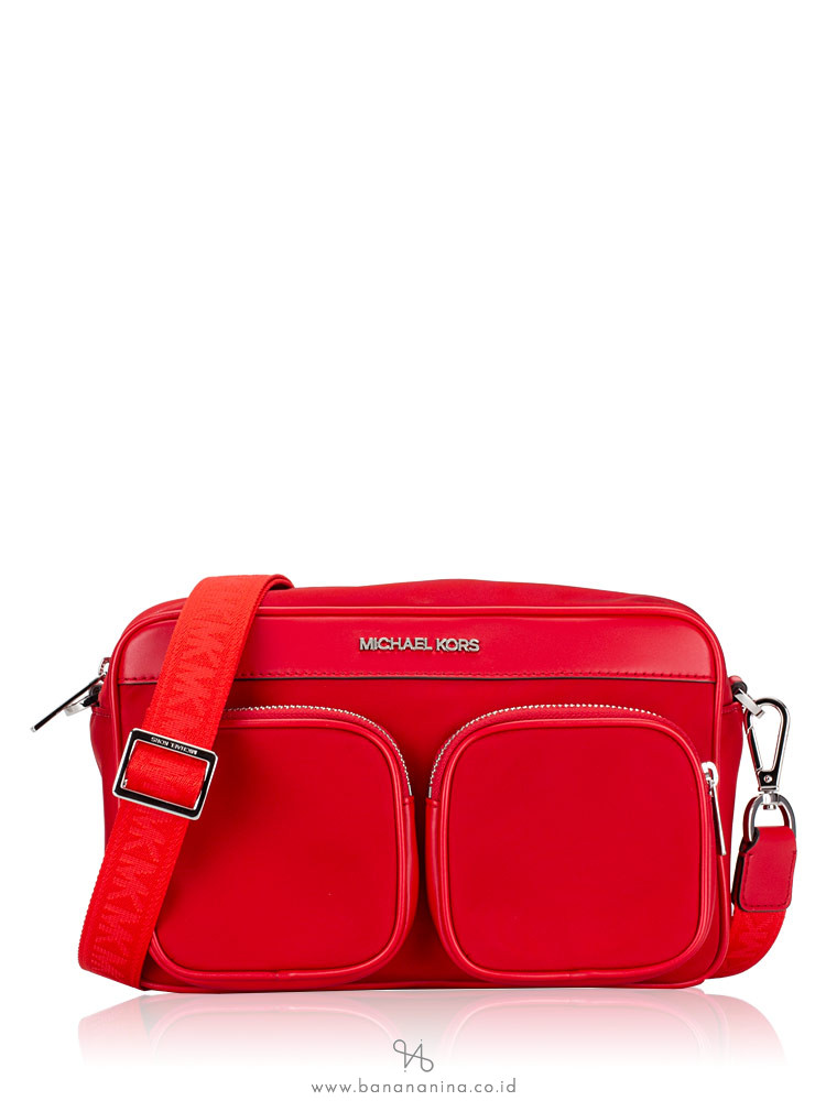 michael kors purse with red straps