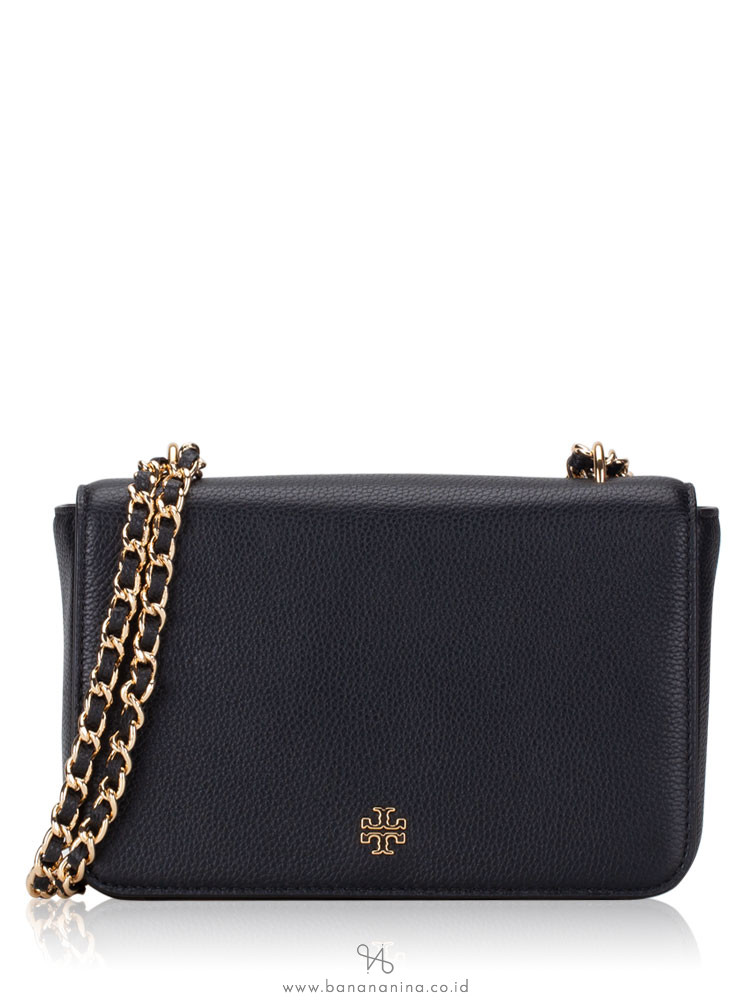 tory burch black clutch