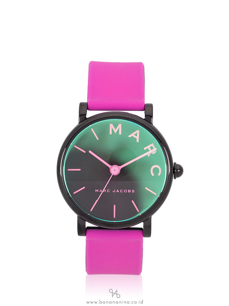 MARC JACOBS MJ1646 Classic Silicon Strap Watch Pink
