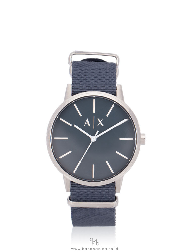 ARMANI EXCHANGE Men AX2712 Cayde Canvas Strap Watch Blue