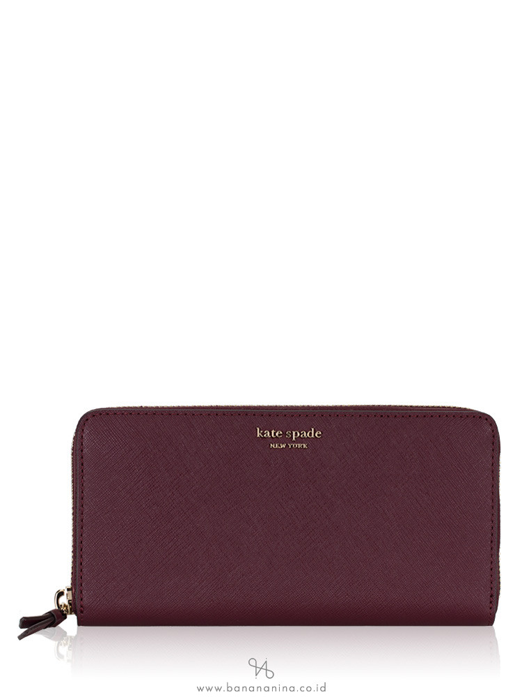 KATE SPADE Cameron Street Continental Wallet Cherry Wood