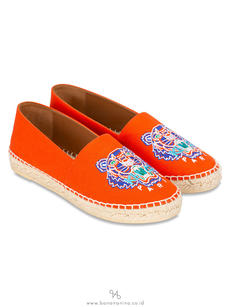 orange kenzo espadrilles
