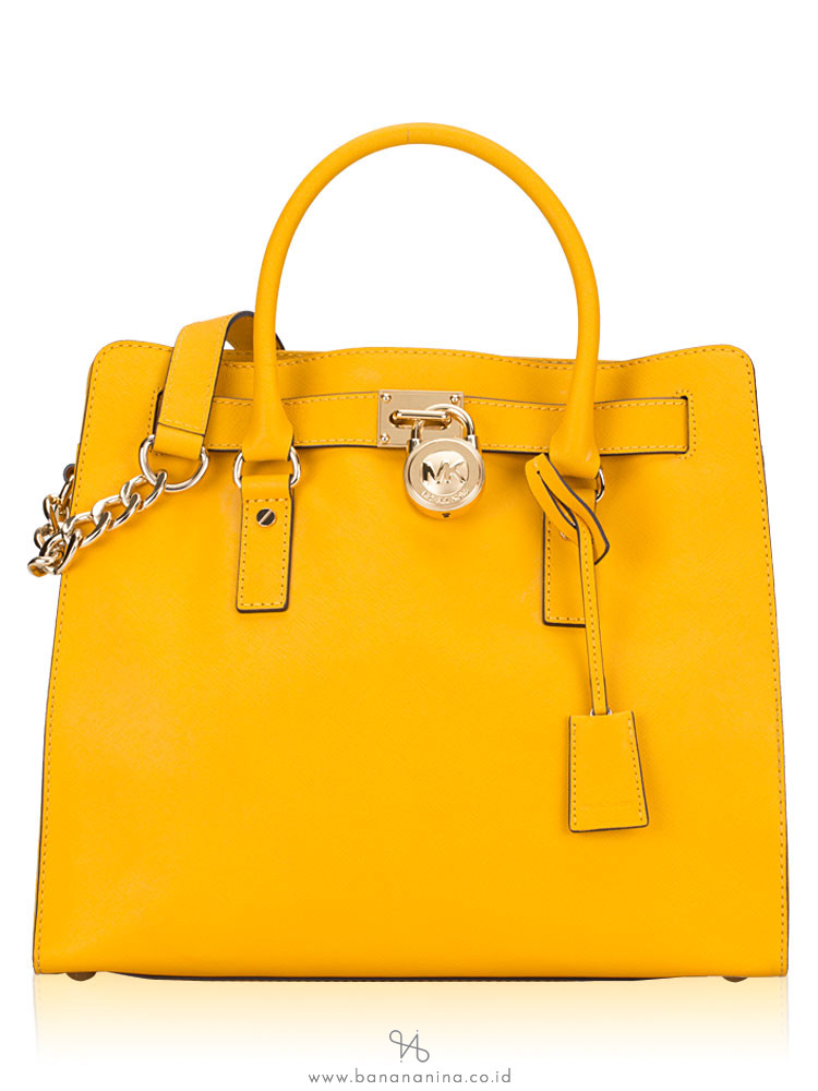 michael kors hamilton purse yellow