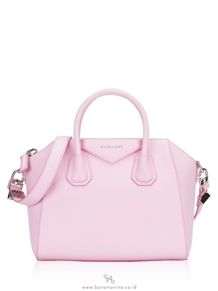 GIVENCHY Sugar Goatskin Small Antigona Bright Pink