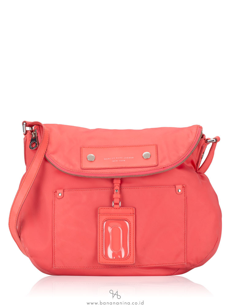 MARC JACOBS Preppy Nylon Sasha Crossbody Coral