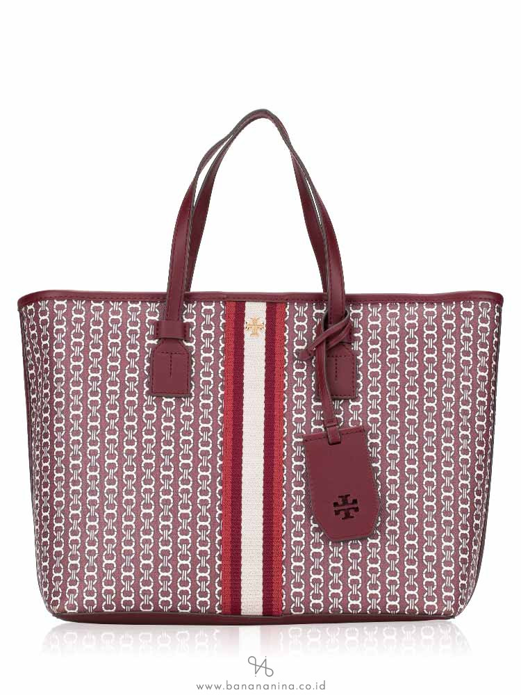tory burch burgundy tote