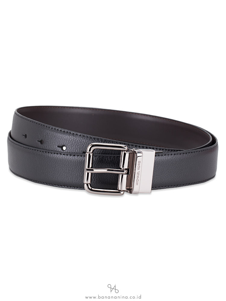 MICHAEL KORS Men 4 In 1 Monogram Cas Belt Set Black