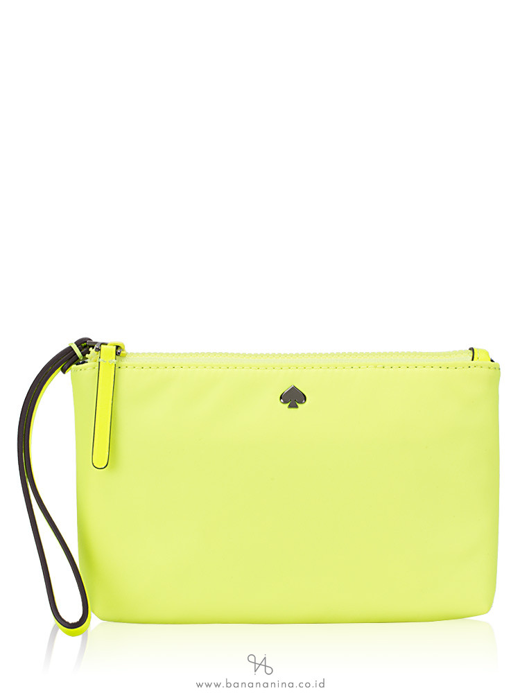 KATE SPADE Jae Medium Double Zip Wristlet Radiant Yellow
