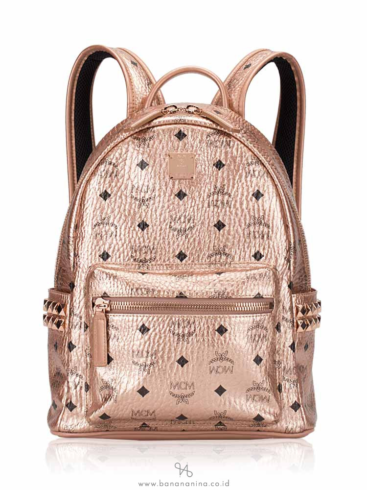 Mcm rose gold bag clearance
