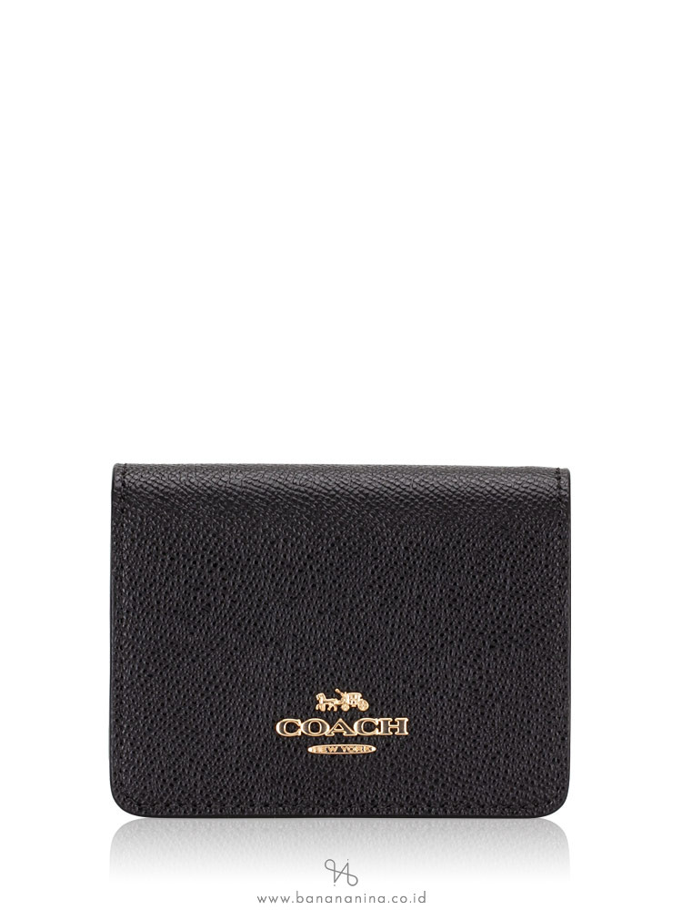 Coach C0059 Crossgrain Mini Wallet on Chain Black