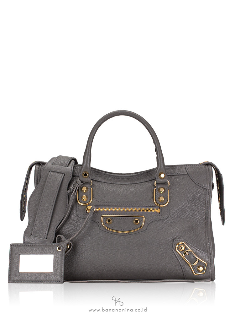 Balenciaga mini city gris acier shop