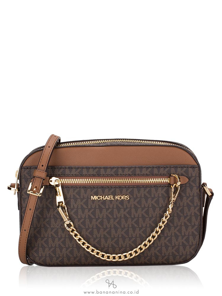 Michael michael kors signature jet top set item large east west crossbody