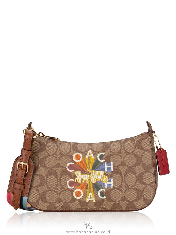 coach monogram baguette bag