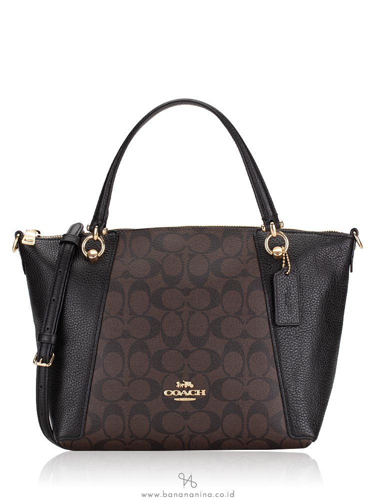 Coach C6230 Signature Kacey Satchel Brown Black