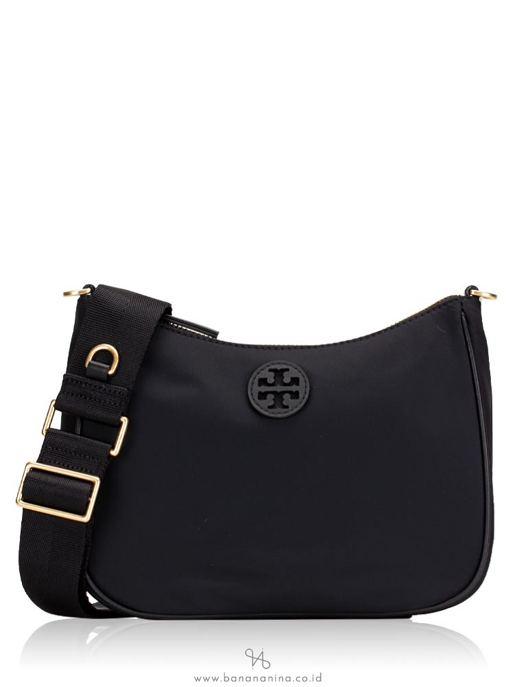 新色【Tory Burch】軽量で使いやすい ☆ NYLON WEB MINI HOBO ☆ Tory Burch Nylon Web Mini Hobo Crossbody Bag Navy | eBay
