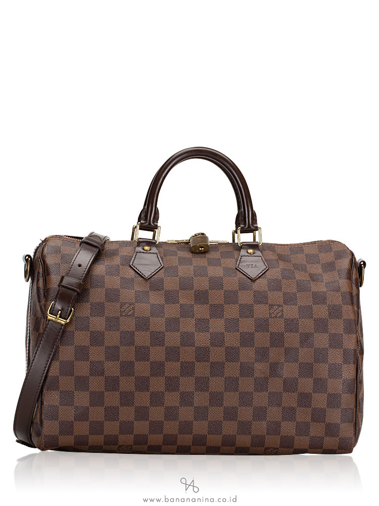 Louis Vuitton Damier Ebene Speedy 35 Bandouliere