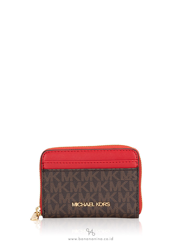 Michael Kors Jet Set Travel Small Top Zip Coin Pouch with ID Holder  Saffiano Leather - Multiple Colors!!