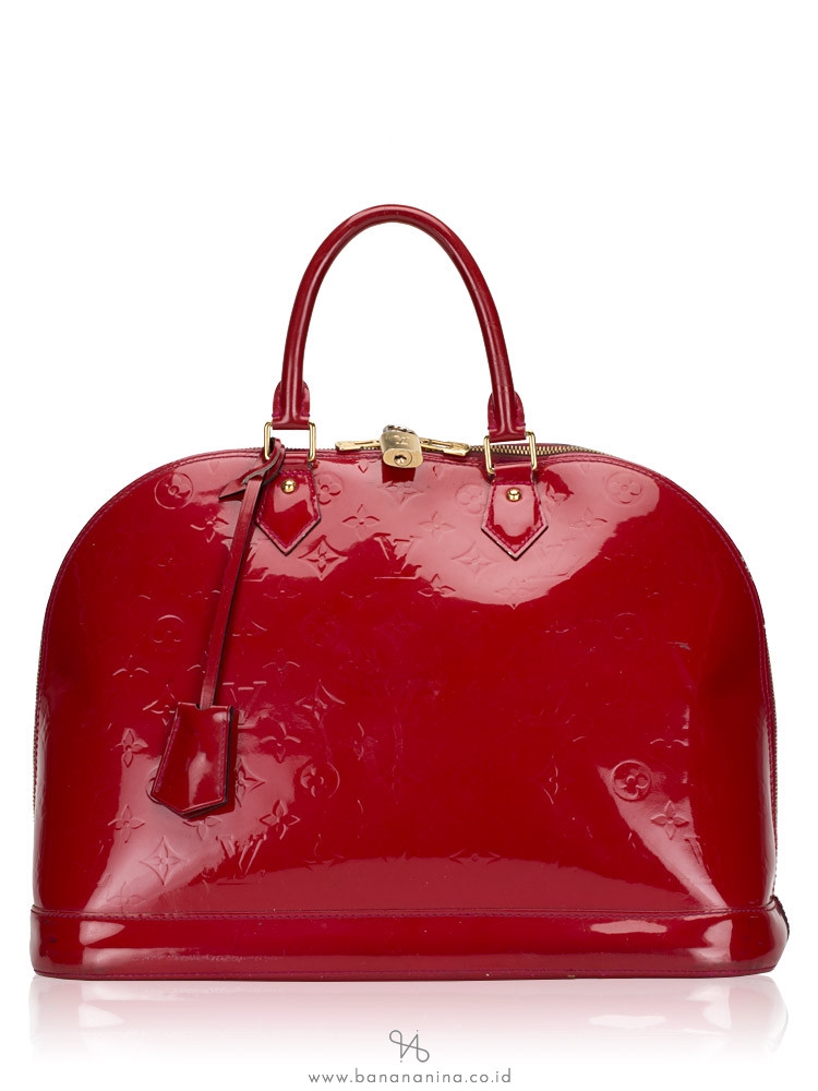 Louis Vuitton Monogram Vernis Alma GM Cerise