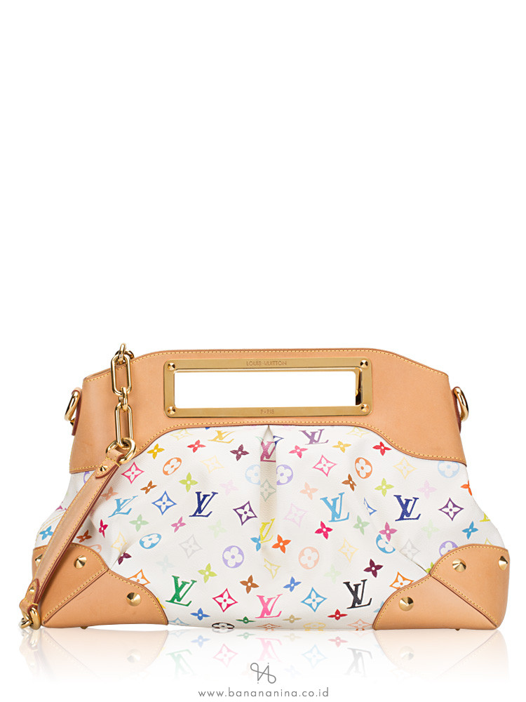 Louis Vuitton Monogram Multicolor Judy GM White