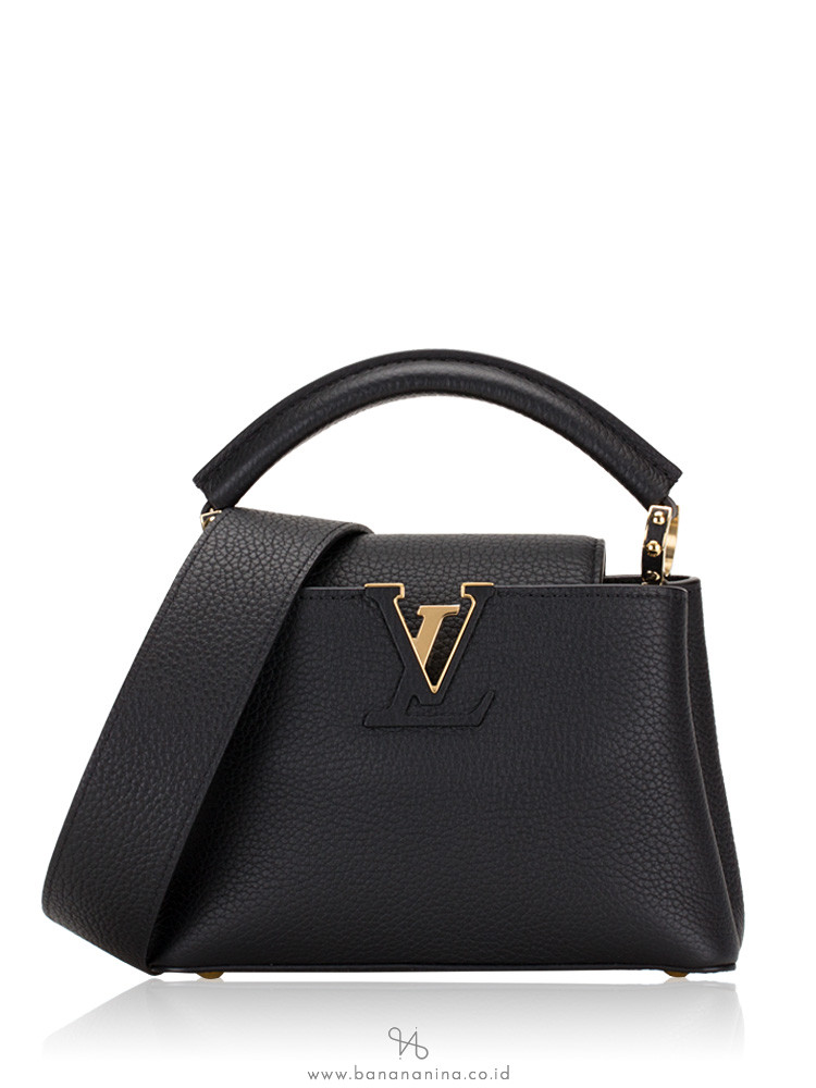 Louis Vuitton Taurillon Capucines Mini Noir