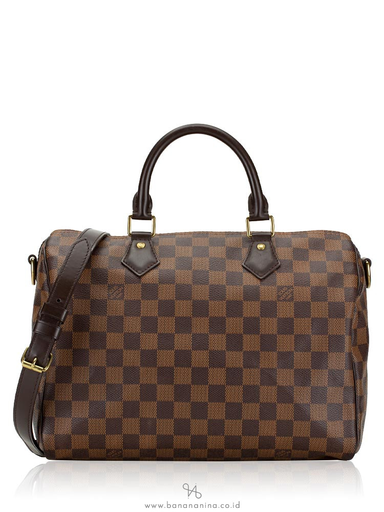Louis Vuitton Damier Ebene Speedy 30 Bandouliere