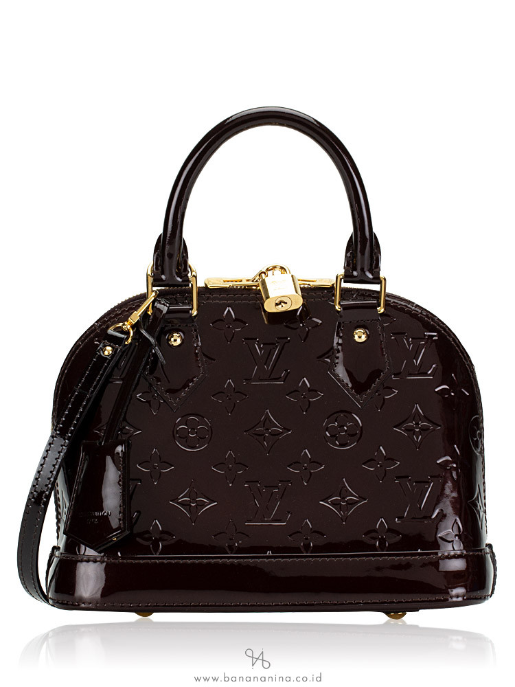 Louis Vuitton Monogram Vernis Alma BB Amarante