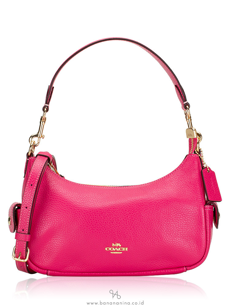 pink leather coach purse