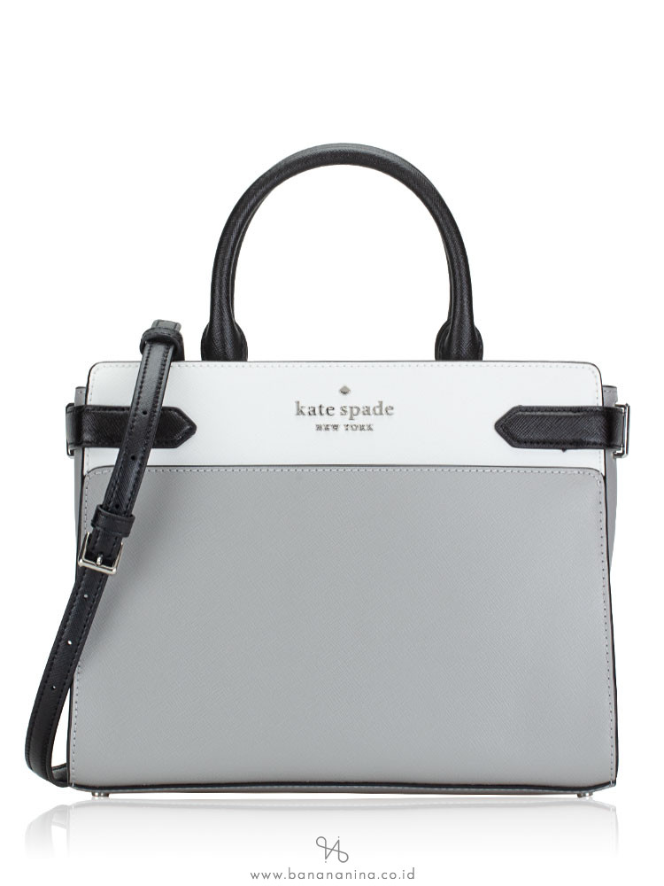 Kate Spade Staci Colorblock Medium Satchel Nimbus Grey