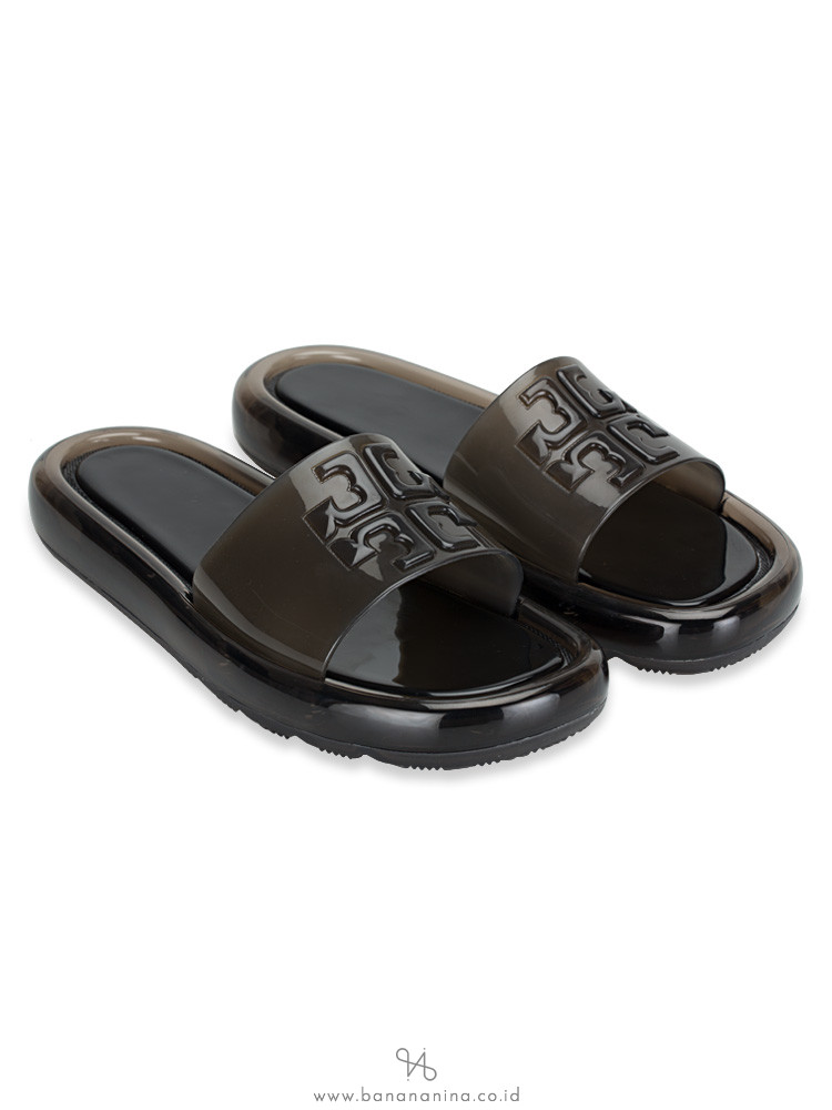 Tory Burch Bubble Jelly Slip On Sandal Perfect Black Sz 5
