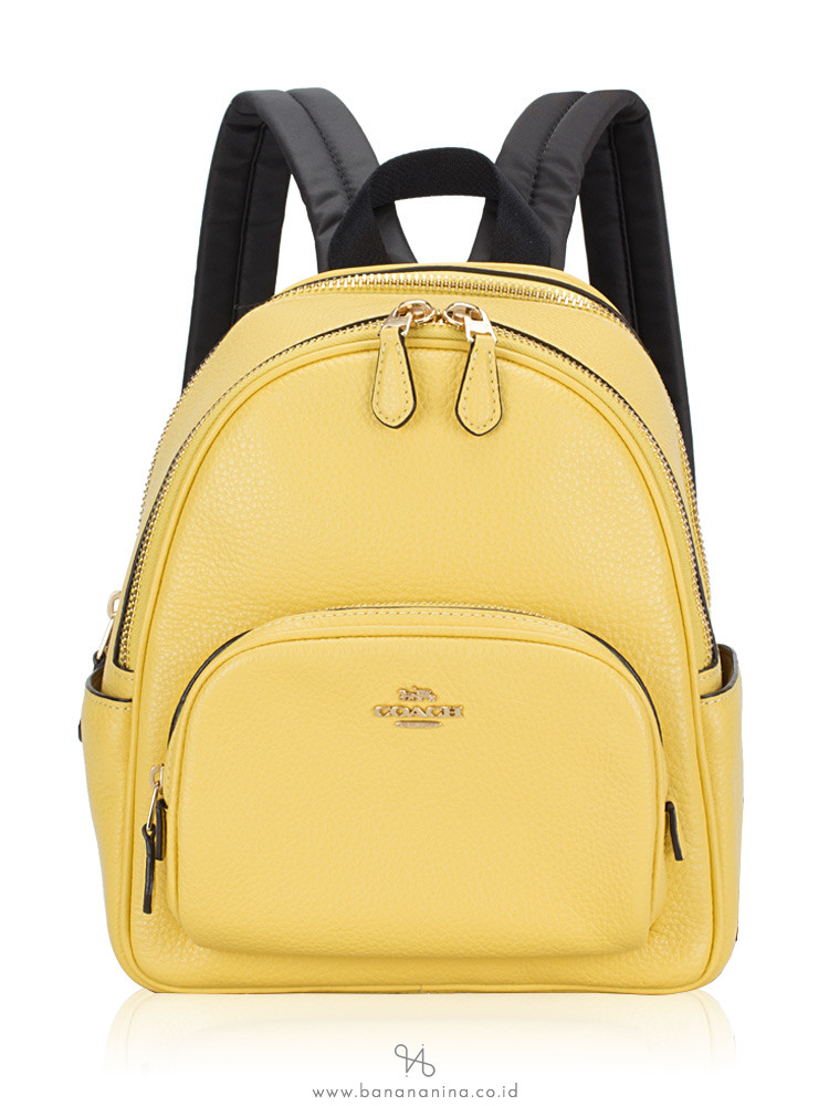 Coach yellow 2024 backpack