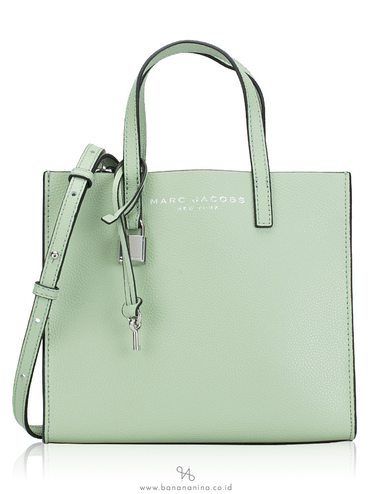 Marc Jacobs Jacobs Mini Grind Mint Green Pebbled Leather Crossbody