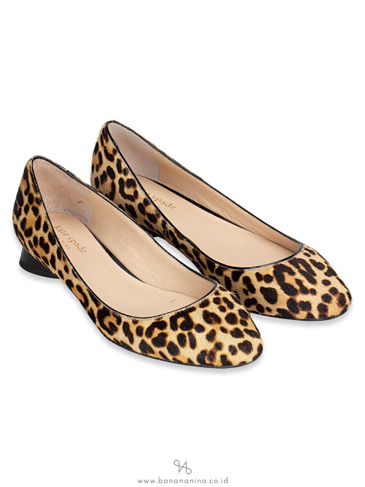 Kate Spade Fallyn Nat Leopard Flats Shoes Multicolor Sz 7