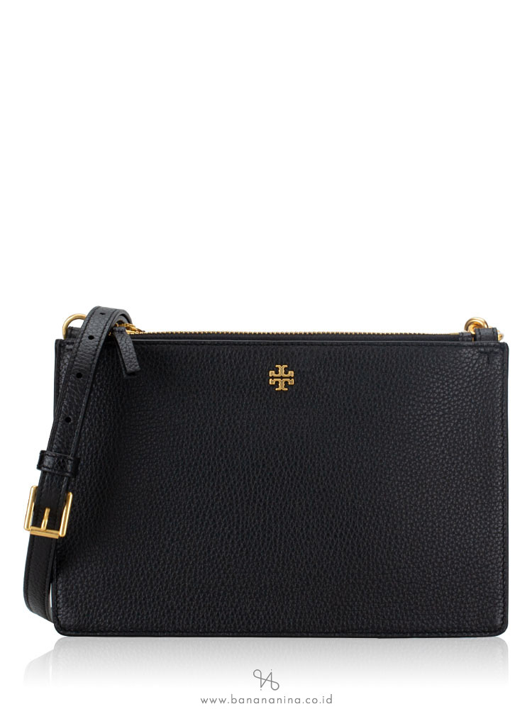 Tory Burch Blake Double Zip Slim Crossbody Black