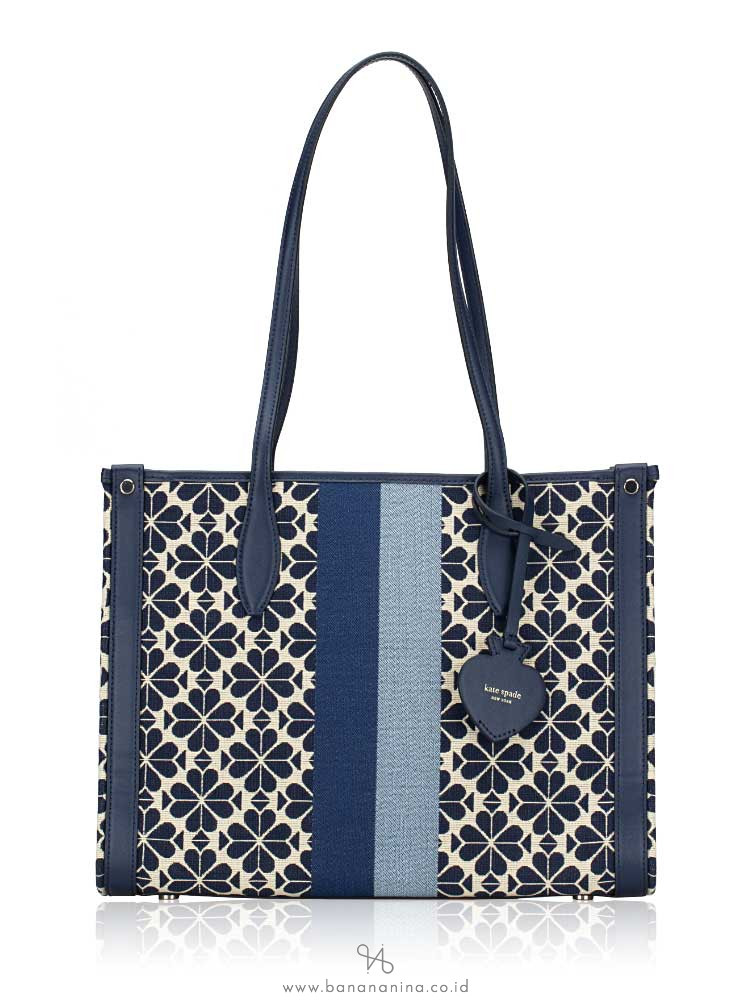 Kate spade navy blue tote hot sale