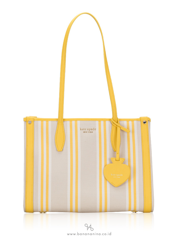 Kate Spade Market Striped Canvas Medium Tote Morning Light Multi