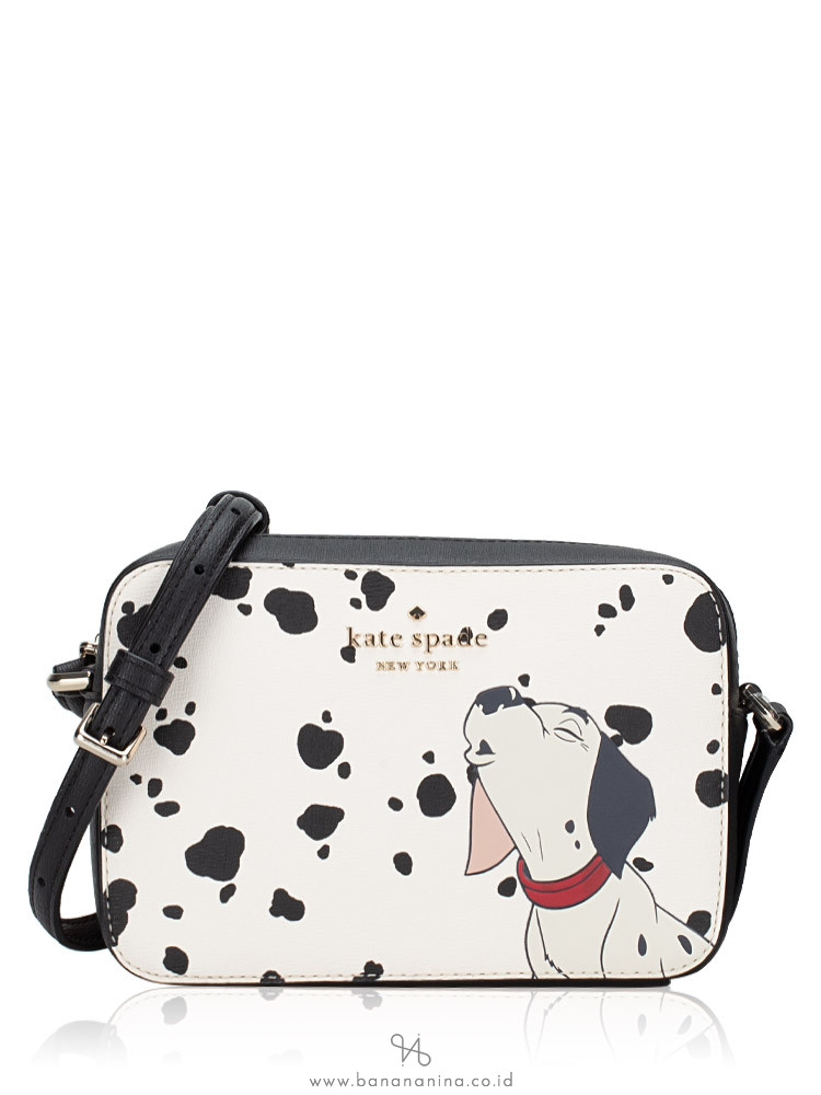 Kate Spade X Disney 101 Dalmatians Vegan Saffiano Mini Camera Crossbody Bag