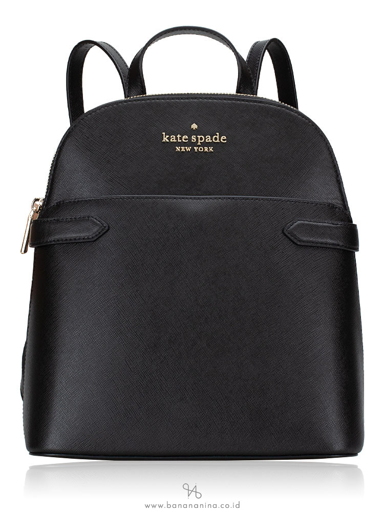 Kate Spade Staci Saffiano Dome Backpack Black