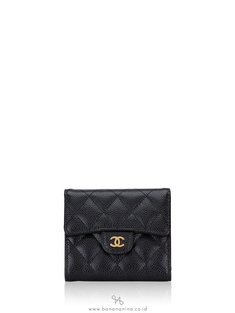 Guaranteed Authentic Chanel CC Quilted Compact Flap Trifold Wallet Fuc   vetobencom