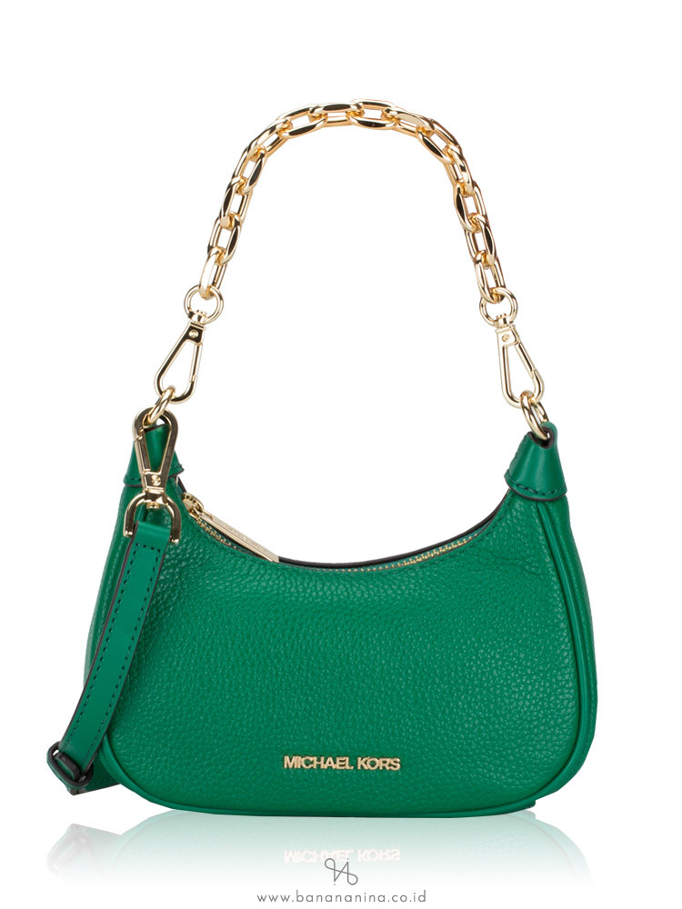 Michael Kors Cora Mini Zip Pouchette Palmetto Green