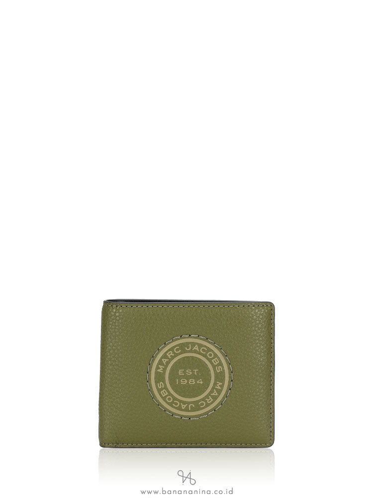 Marc Jacobs Men S140L01RE21 Bifold Wallet Martini Olive