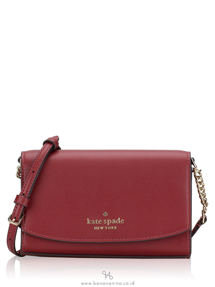 Kate Spade Staci Small Flap Crossbody Red Current