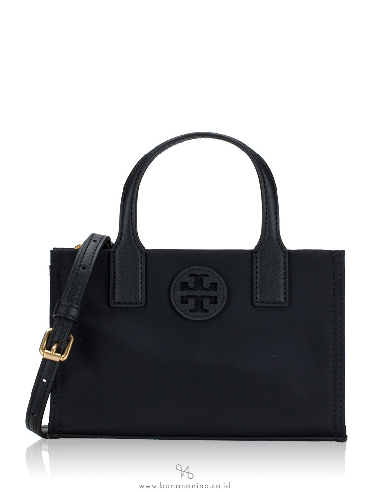 Tory Burch Ella Nylon Mini Tote Black