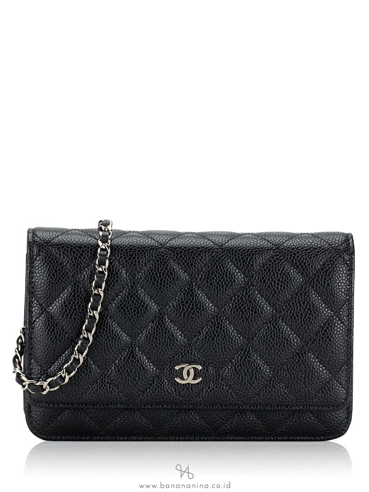 Chanel Mini Wallet With Chain White Caviar Gold Hardware  Coco Approved  Studio