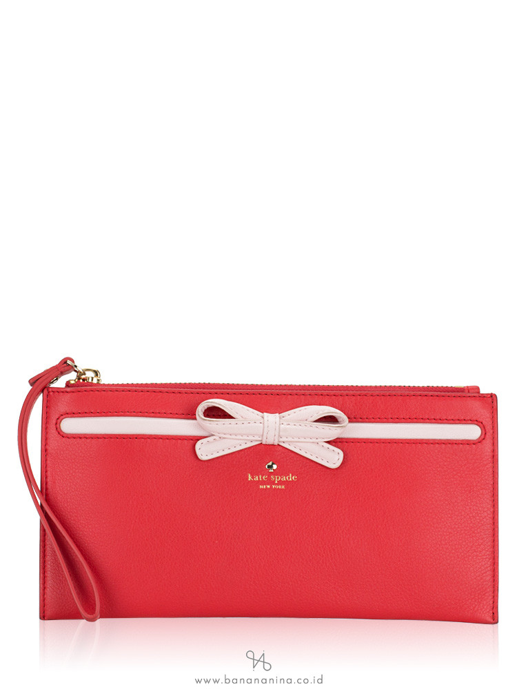 Kate Spade Roomily Street Adra Zip Pouch Cherry Blush