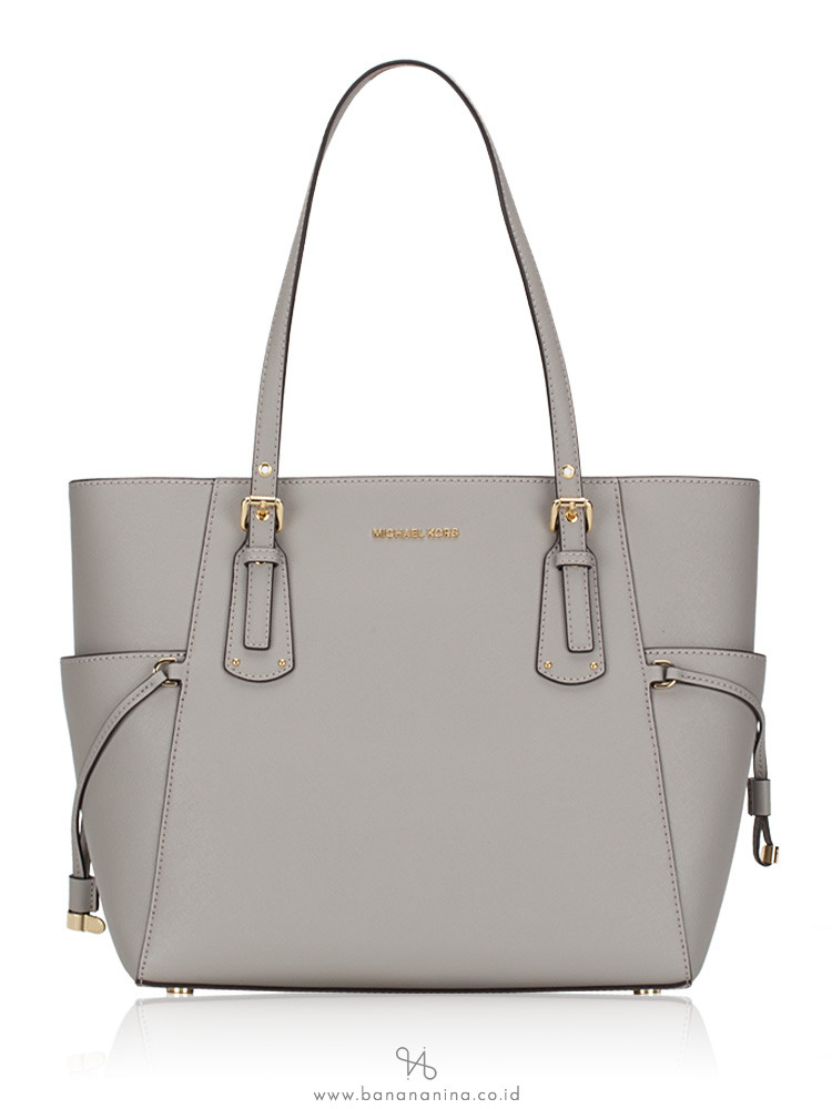 Michael Kors Voyager Saffiano Tote Pearl Grey