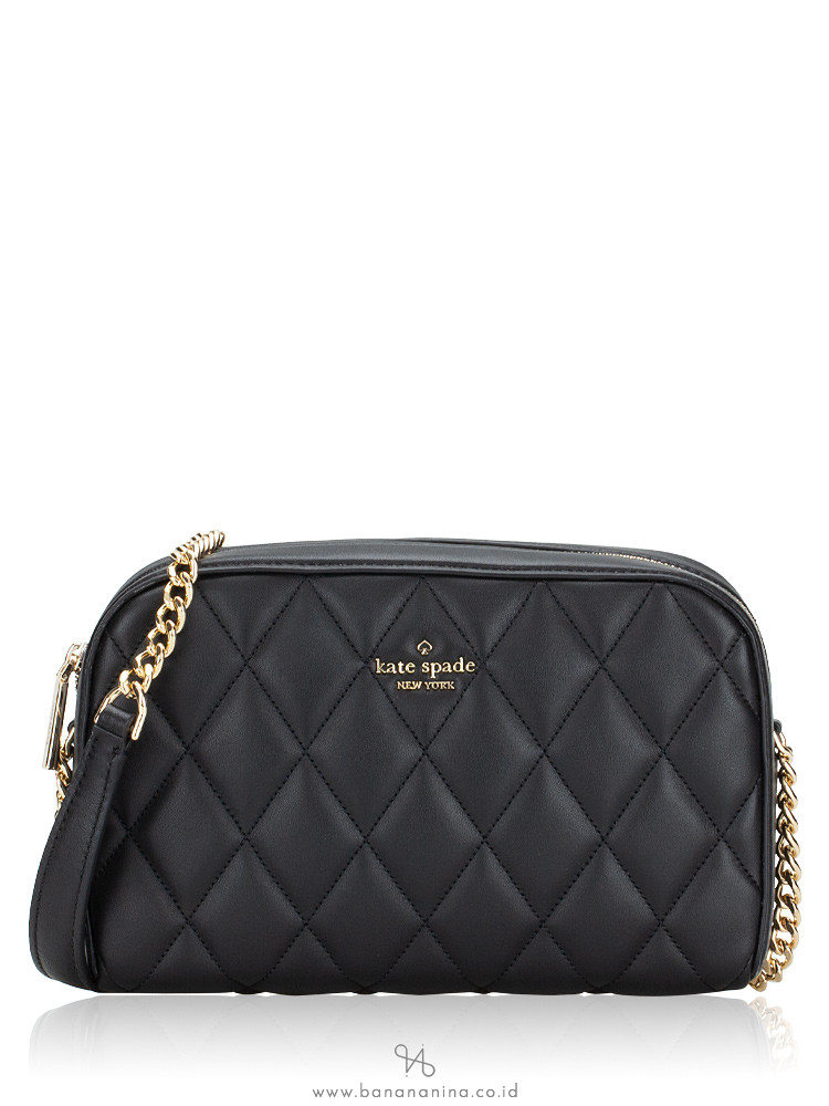 Kate Spade Carey Quilted Leather Mini Camera Bag Black