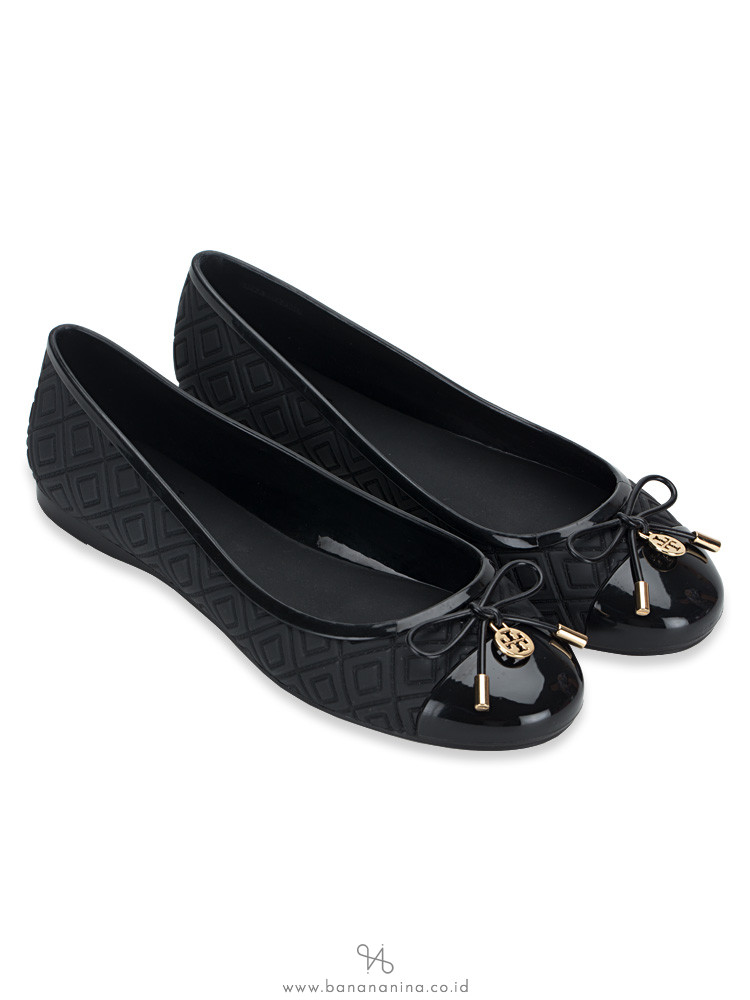 Tory Burch Jelly Ballet Flats Black S 9