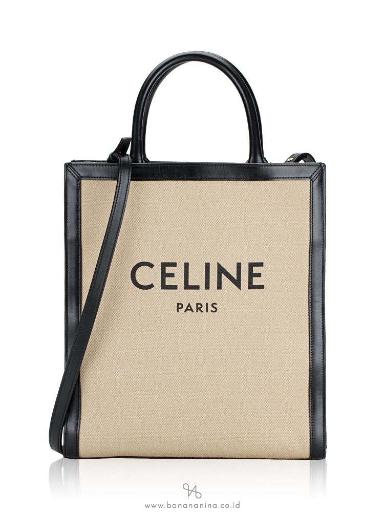 Celine, Bags, Authentic Celine Logo Tote Bag Horizontal Cabas Tote Bag  Canvas